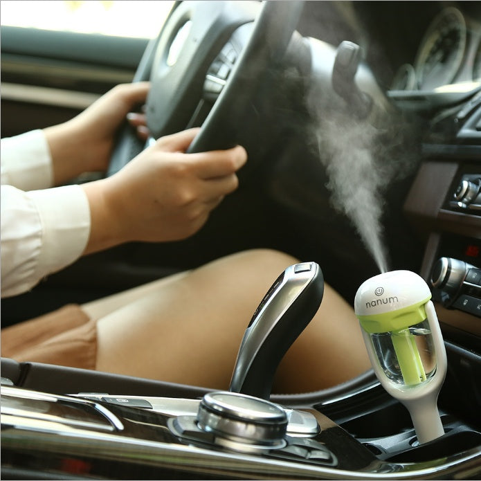 Car Humidifier Air Purifier Freshener Essential Oil Diffuser - Apple Promo New