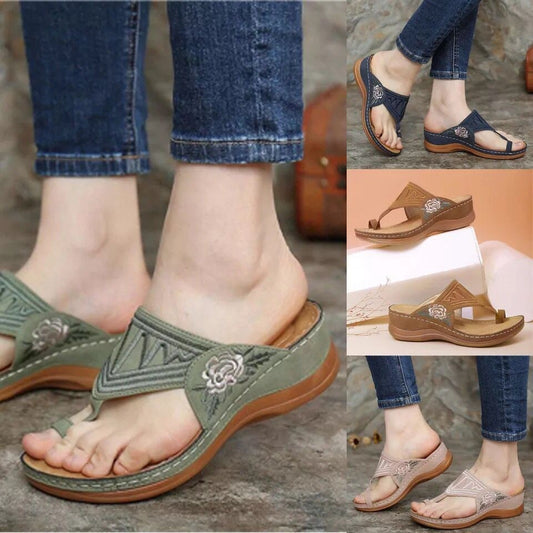 Sandals in a high school and women