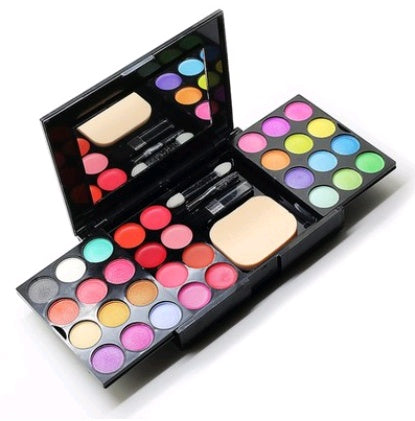 Makeup Box 24 Eyeshadow 8 Lipstick 4 Blush 3 Powder 39 Color Makeup Disc Combination Makeup Tray - Apple Promo New