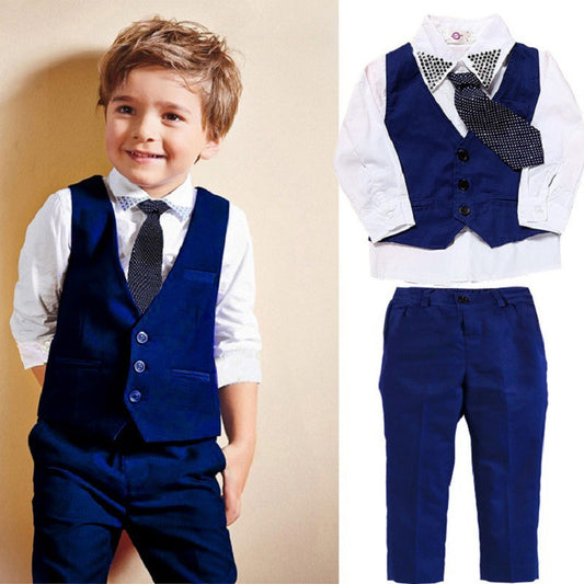 Casual Clothing Suits Boys' Clothes Vests Gentleman Suits - Apple Promo New