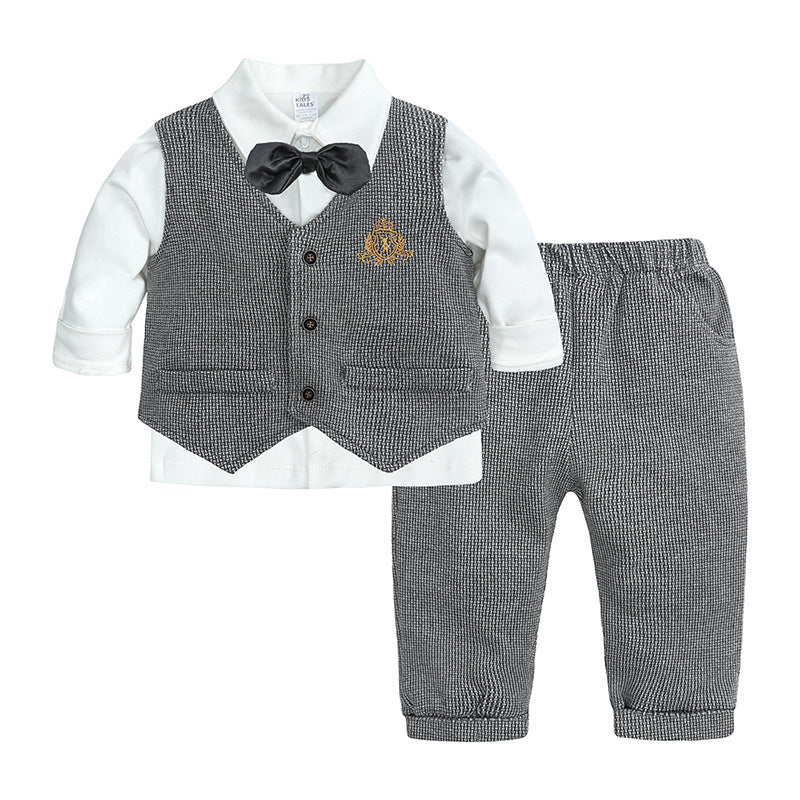 Spring And Autumn New Children'S Clothes, Children'S Suits, Baby One-Year-Old Dresses - Apple Promo New