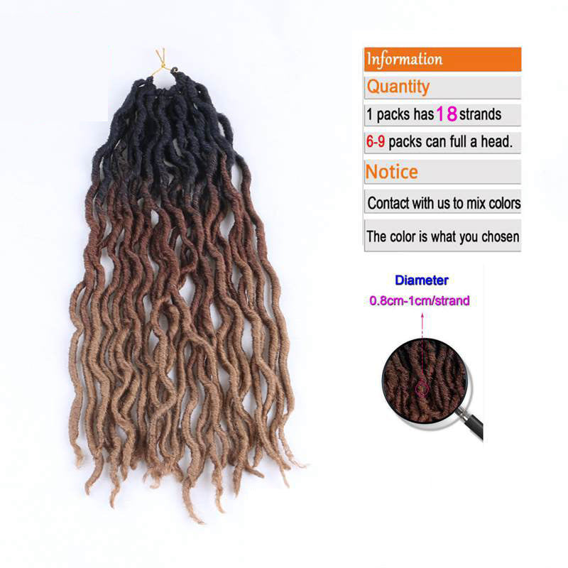 Ombre Curly Crochet Hair Synthetic Braiding Hair Extensions - Apple Promo New