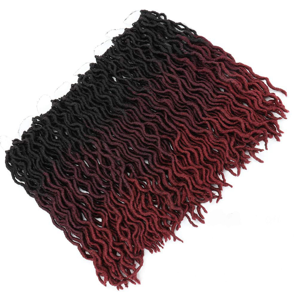 Ombre Curly Crochet Hair Synthetic Braiding Hair Extensions - Apple Promo New