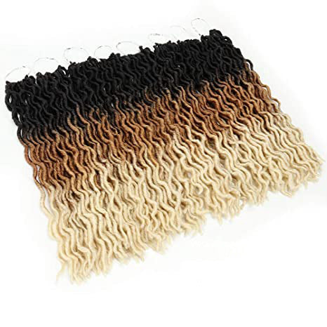 Ombre Curly Crochet Hair Synthetic Braiding Hair Extensions - Apple Promo New