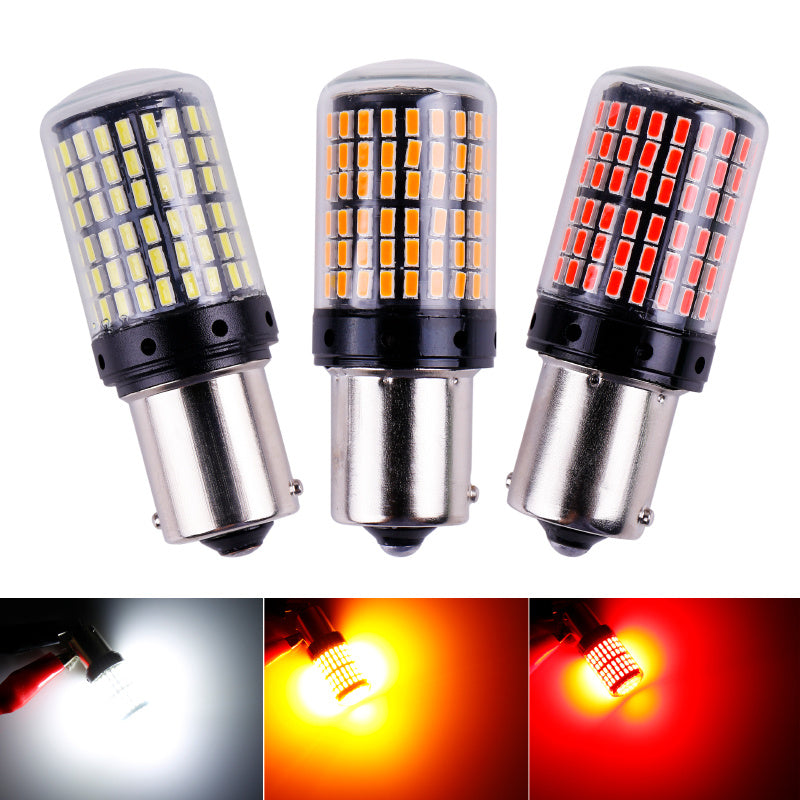 Foreign Trade Canbus Car Led Brake Light 1156 3014 144Smd Bulb 12-28V Super Bright Turn Signal - Apple Promo New