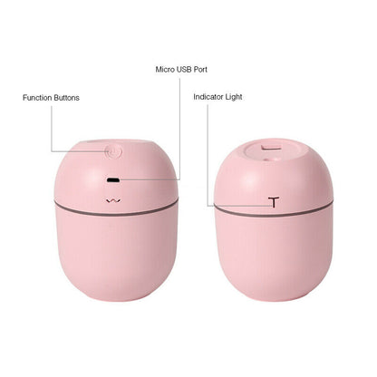 Air Humidifier Mini Ultrasonic USB Essential Oil Diffuser Car Purifier Aroma Anion Mist Maker for Home Car