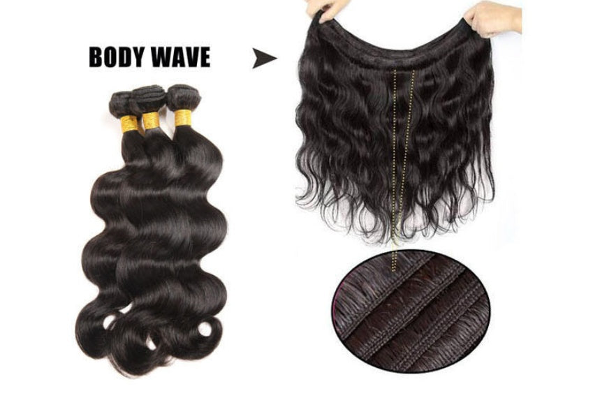 Brazil hair wigs curtain 14 inch body 50g really curls hair curtain seamless hair and wholesale - Apple Promo New