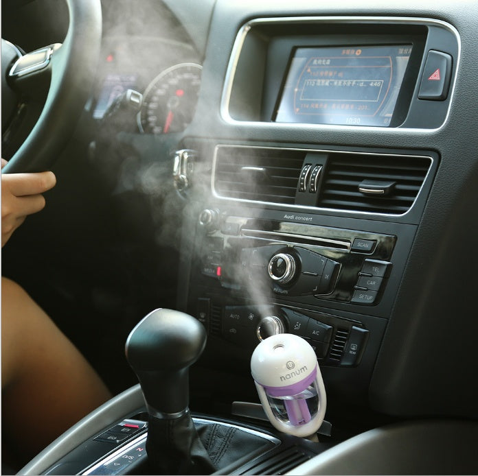 Car Humidifier Air Purifier Freshener Essential Oil Diffuser - Apple Promo New