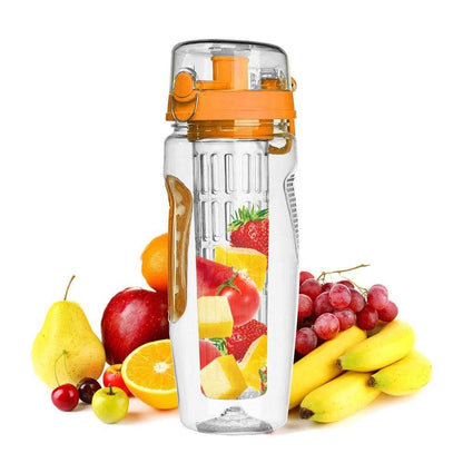 1000Ml Water Fruit Bottle BPA Free Plastic Sport Fruit Infuser Water Bottles with Infuser Juice Shaker Drink Bottle of Water