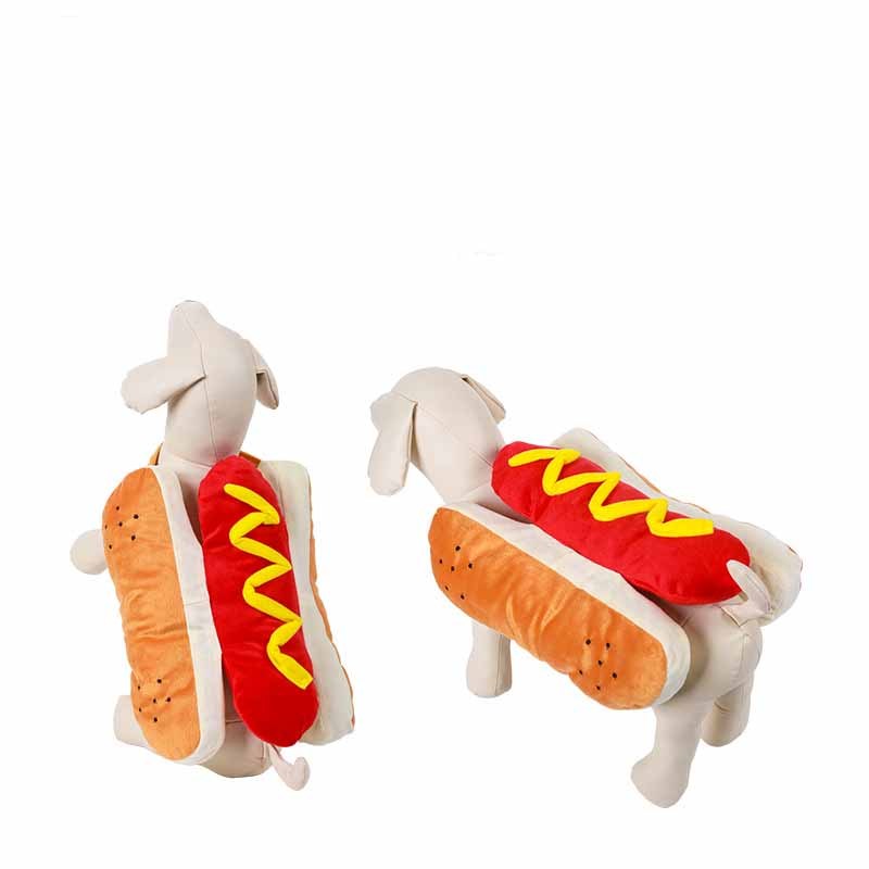 Funny Halloween Costumes For Dogs Puppy Pet Clothing Hot Dog Design Dog Clothes Pet Apparel Dressing Up Cat Party Costume Suit - Apple Promo New