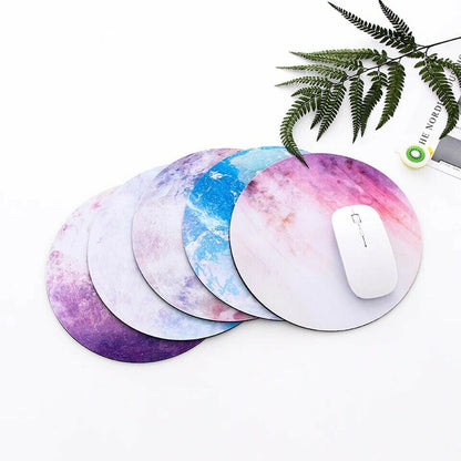 Space round Mouse Pad PC Gaming Non Slip Mice Mat for Laptop Notebook Computer Gaming Mouse Pad