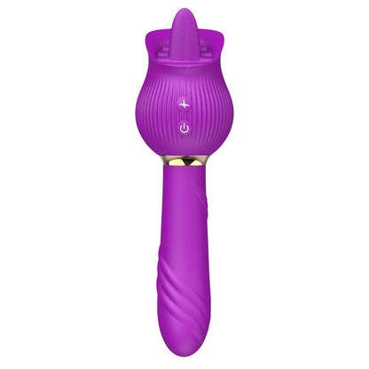 Rose Suction Telescopic Vibrator For Women's Use - Apple Promo New