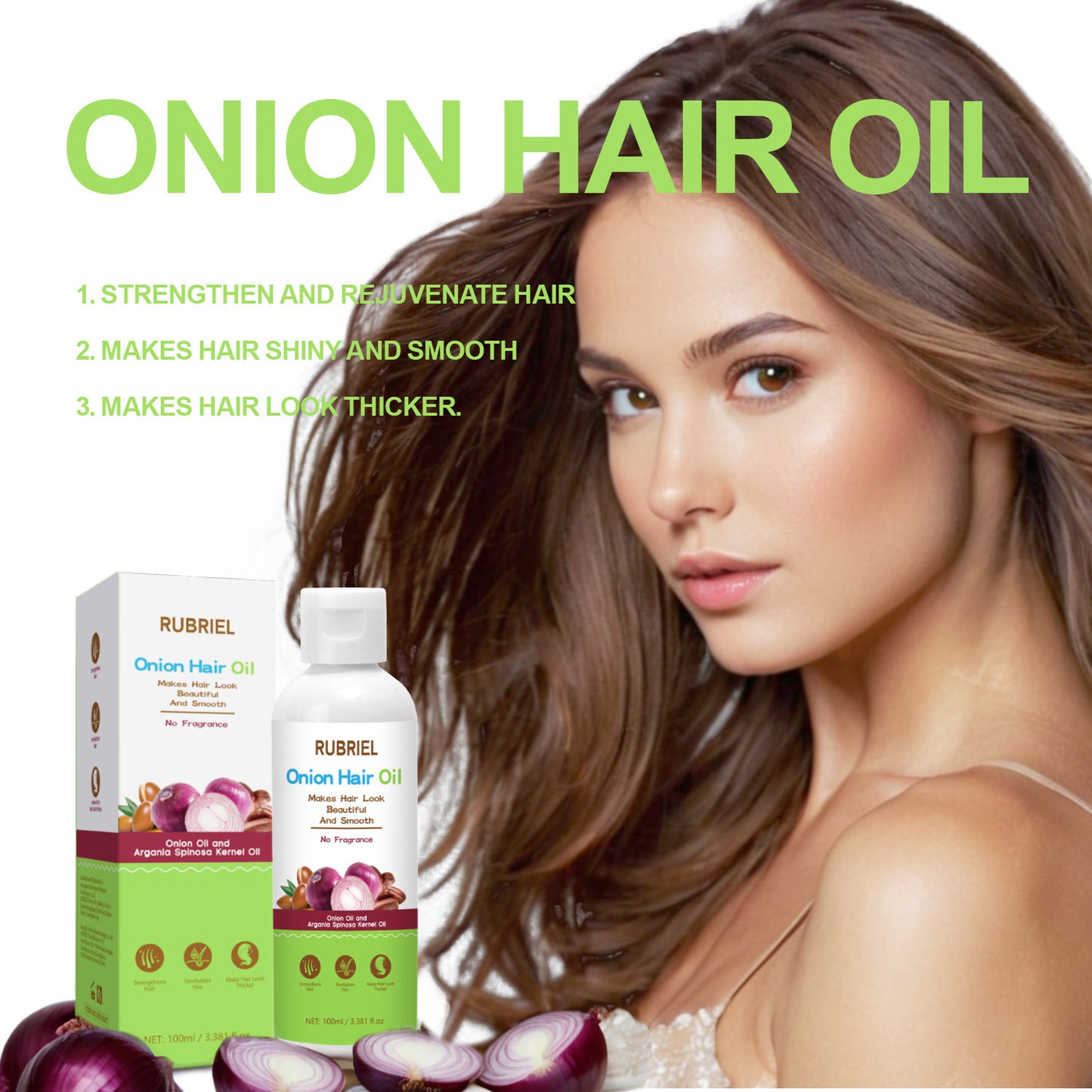 Onion Oil Hair Growth Oil Moisturizing - Apple Promo New