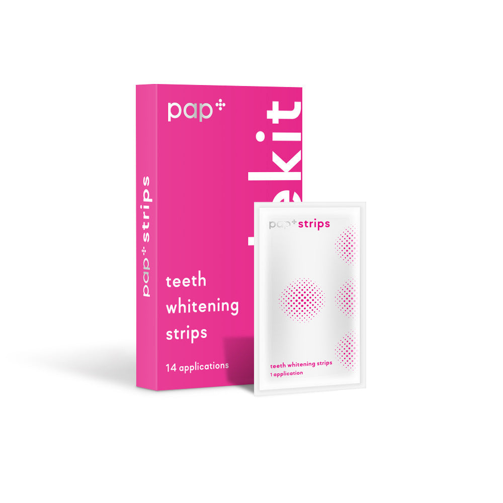 PAP Whitening Teeth Stickers Dazzle Whitening Teeth Strips - Apple Promo New