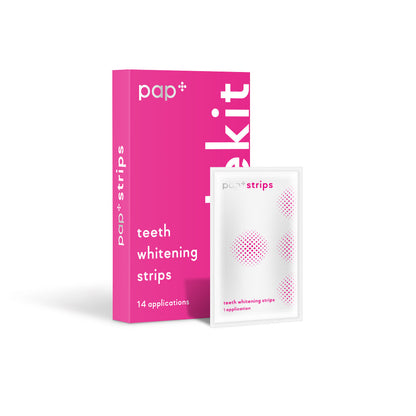 PAP Whitening Teeth Stickers Dazzle Whitening Teeth Strips - Apple Promo New