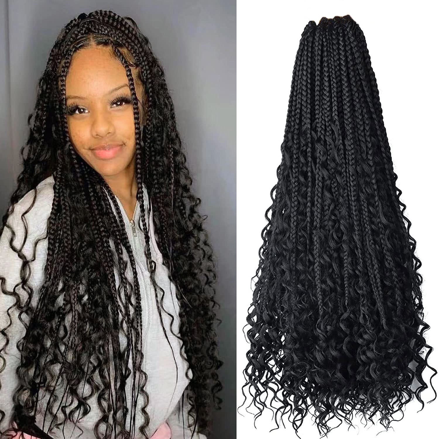 Chemical Fiber Hair Three-strand African Braid Crochet Hair - Apple Promo New