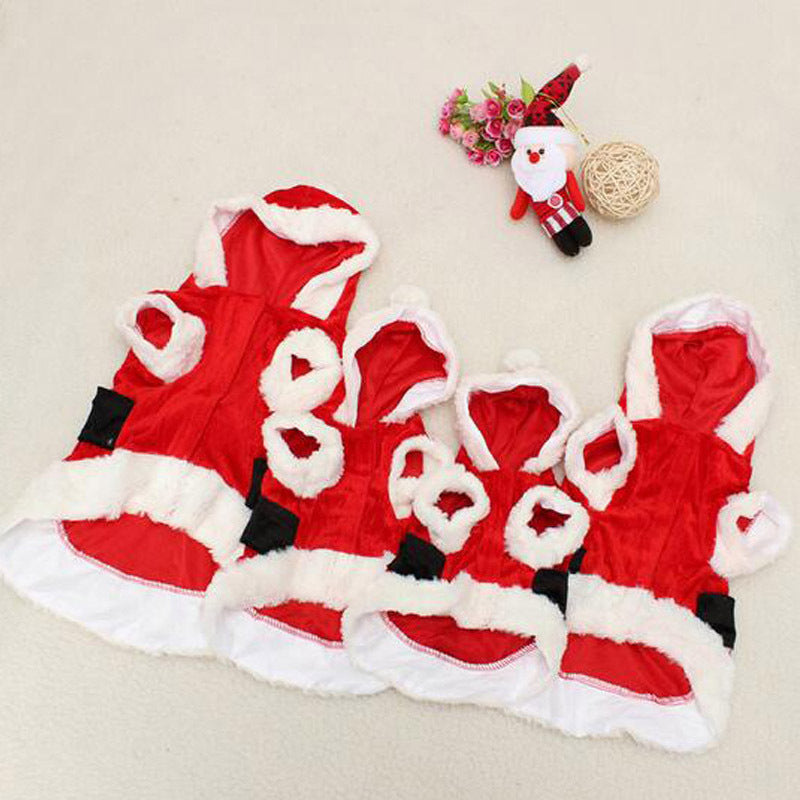 Christmas Dog Clothes Pet Vest Shirt Dog Winter Dress Warm Coat Jacket Clothing For Small Dogs Dress - Apple Promo New