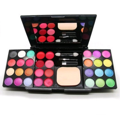 Makeup Box 24 Eyeshadow 8 Lipstick 4 Blush 3 Powder 39 Color Makeup Disc Combination Makeup Tray - Apple Promo New