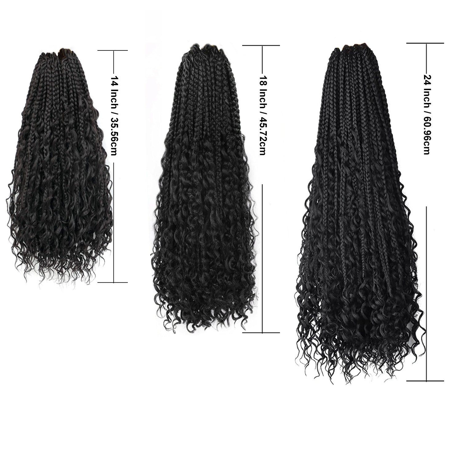 Chemical Fiber Hair Three-strand African Braid Crochet Hair - Apple Promo New