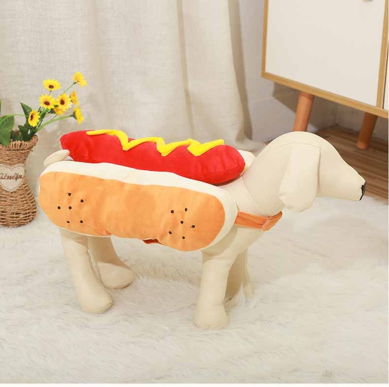 Funny Halloween Costumes For Dogs Puppy Pet Clothing Hot Dog Design Dog Clothes Pet Apparel Dressing Up Cat Party Costume Suit - Apple Promo New