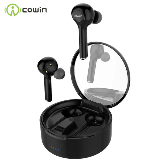 cowin KY03 Wireless earphone Bluetooth 5.0 Headphones TWS Earbuds sport waterproof earphones with Charging Case Pumping Bass