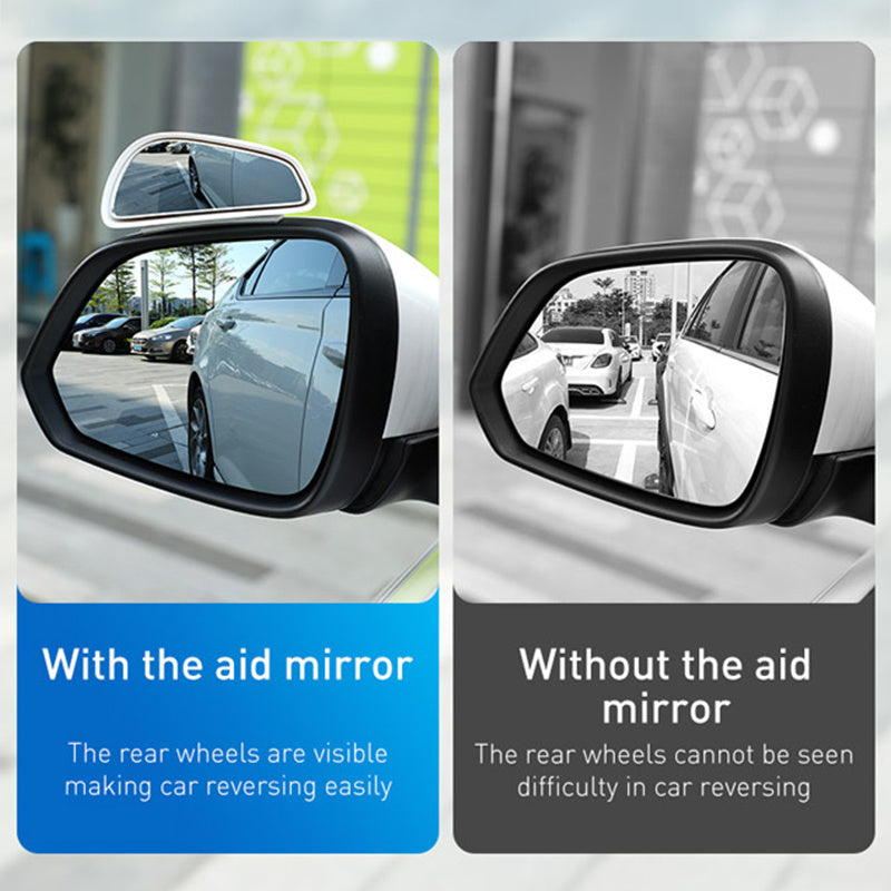 Car Reversing Auxiliary Mirror 360-degree Rain And Fog Protection - Apple Promo New