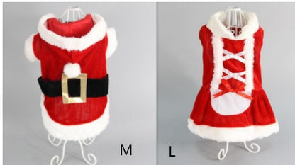 Christmas Dog Clothes Pet Vest Shirt Dog Winter Dress Warm Coat Jacket Clothing For Small Dogs Dress - Apple Promo New