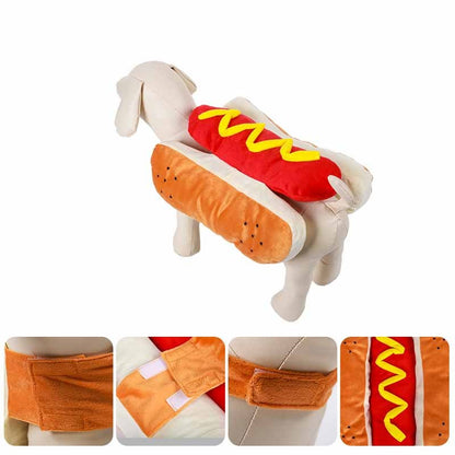 Funny Halloween Costumes For Dogs Puppy Pet Clothing Hot Dog Design Dog Clothes Pet Apparel Dressing Up Cat Party Costume Suit - Apple Promo New