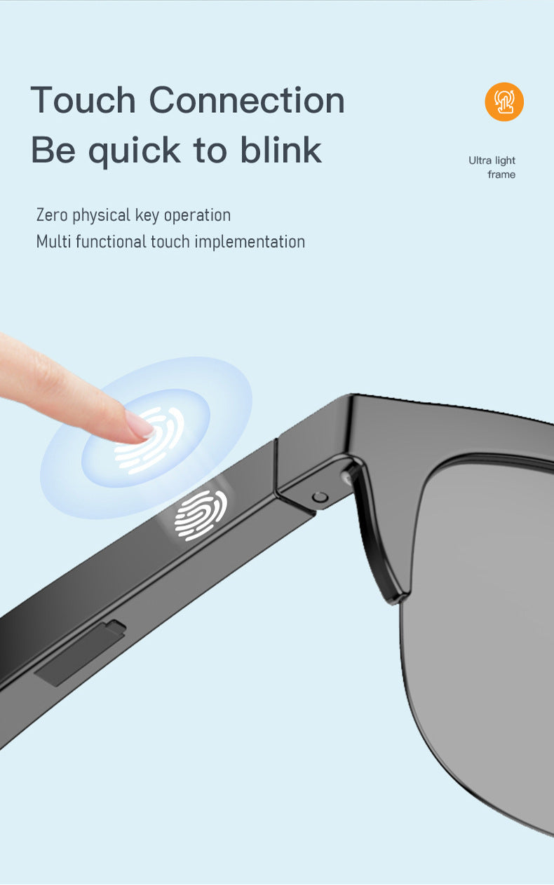 Intelligent Bluetooth Glasses Air Conduction