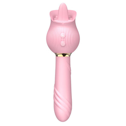 Rose Suction Telescopic Vibrator For Women's Use - Apple Promo New